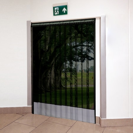 Aleco AirFlex Black Mesh Strip Door Kit 8' X 8', 8" x .080 405016